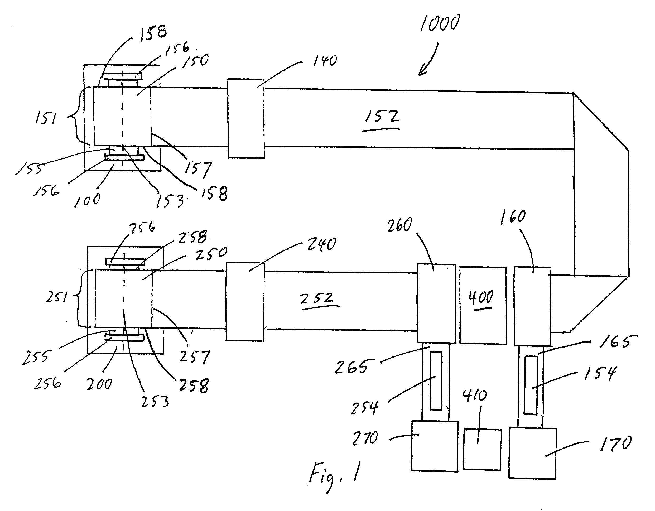 Apparatus and method for the concurrent converting of multiple web materials