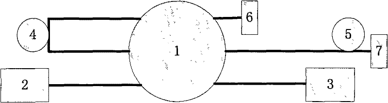 Full optical fiber reenterable differential interferometer