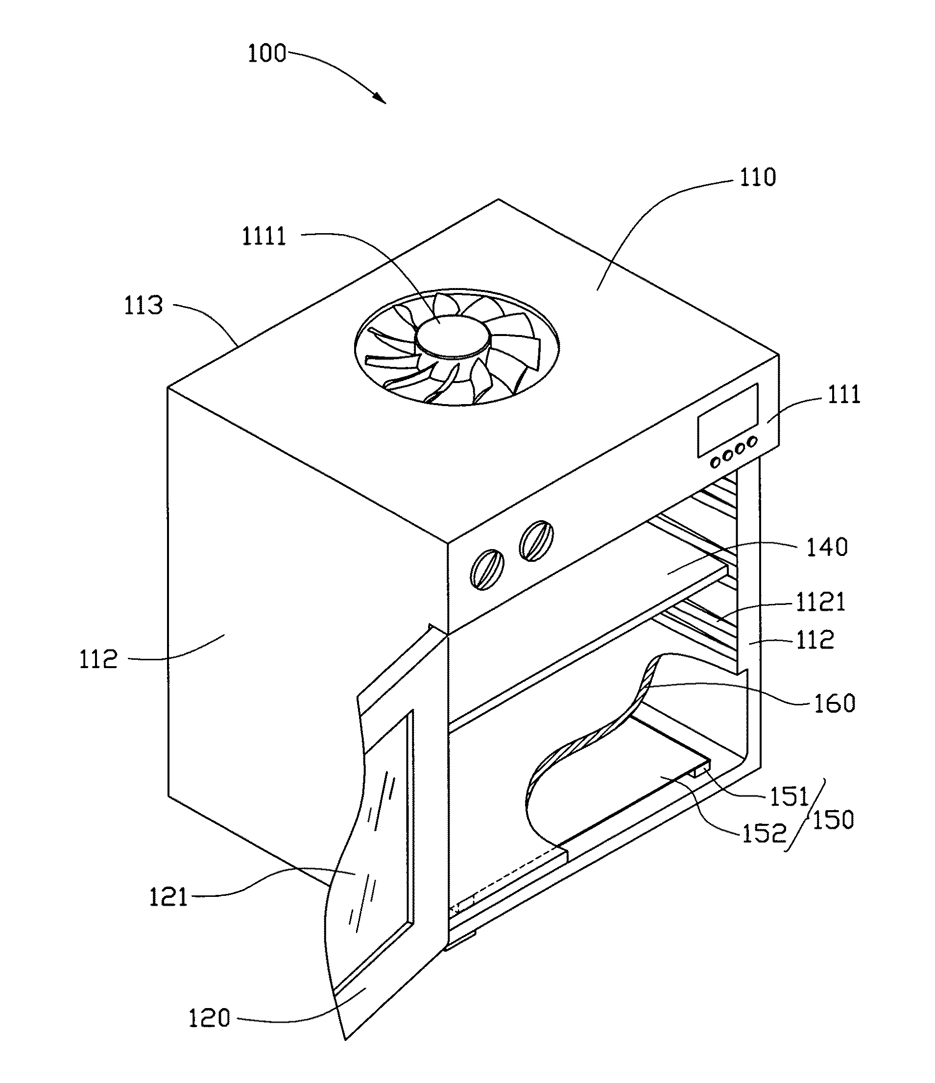 Carbon nanotube heater-equipped electric oven