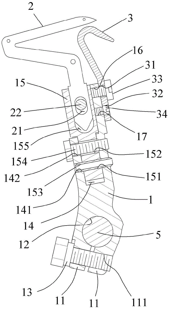 Hook ring swing seat device for sewing machine and adjusting method thereof