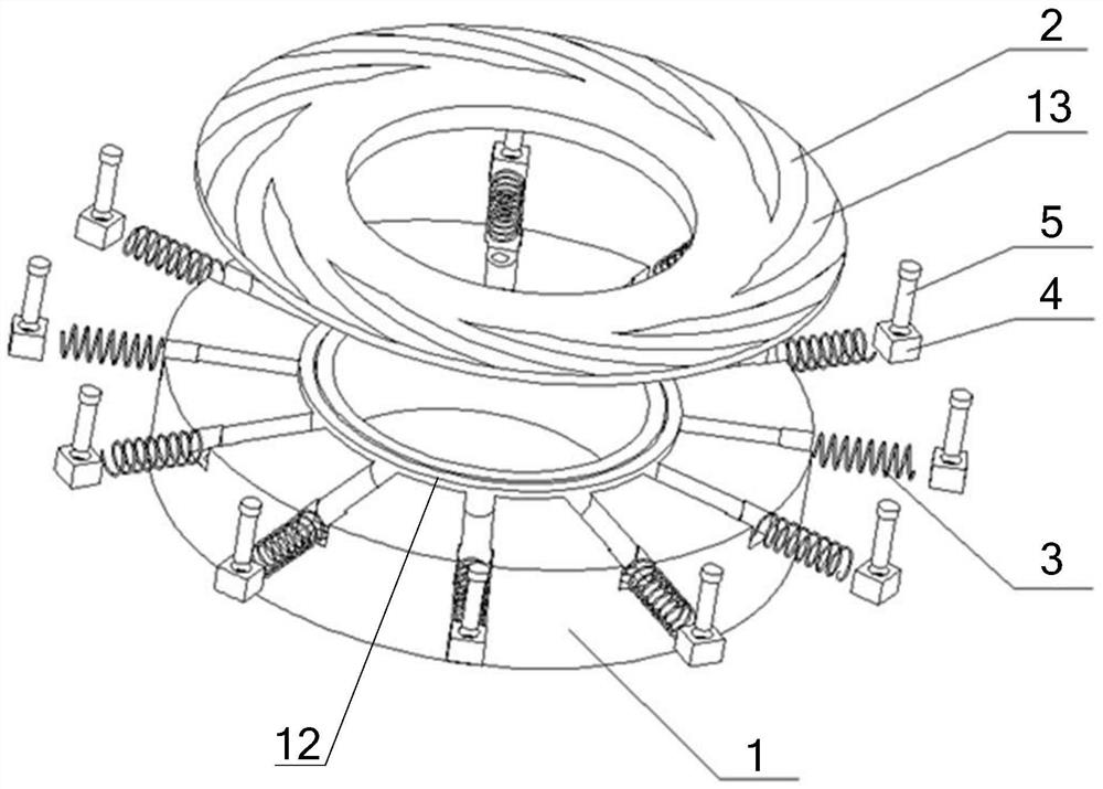 A dry gas seal structure with controllable end face stiffness