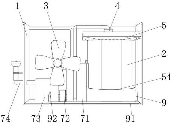 A central air-conditioning atomization energy-saving equipment
