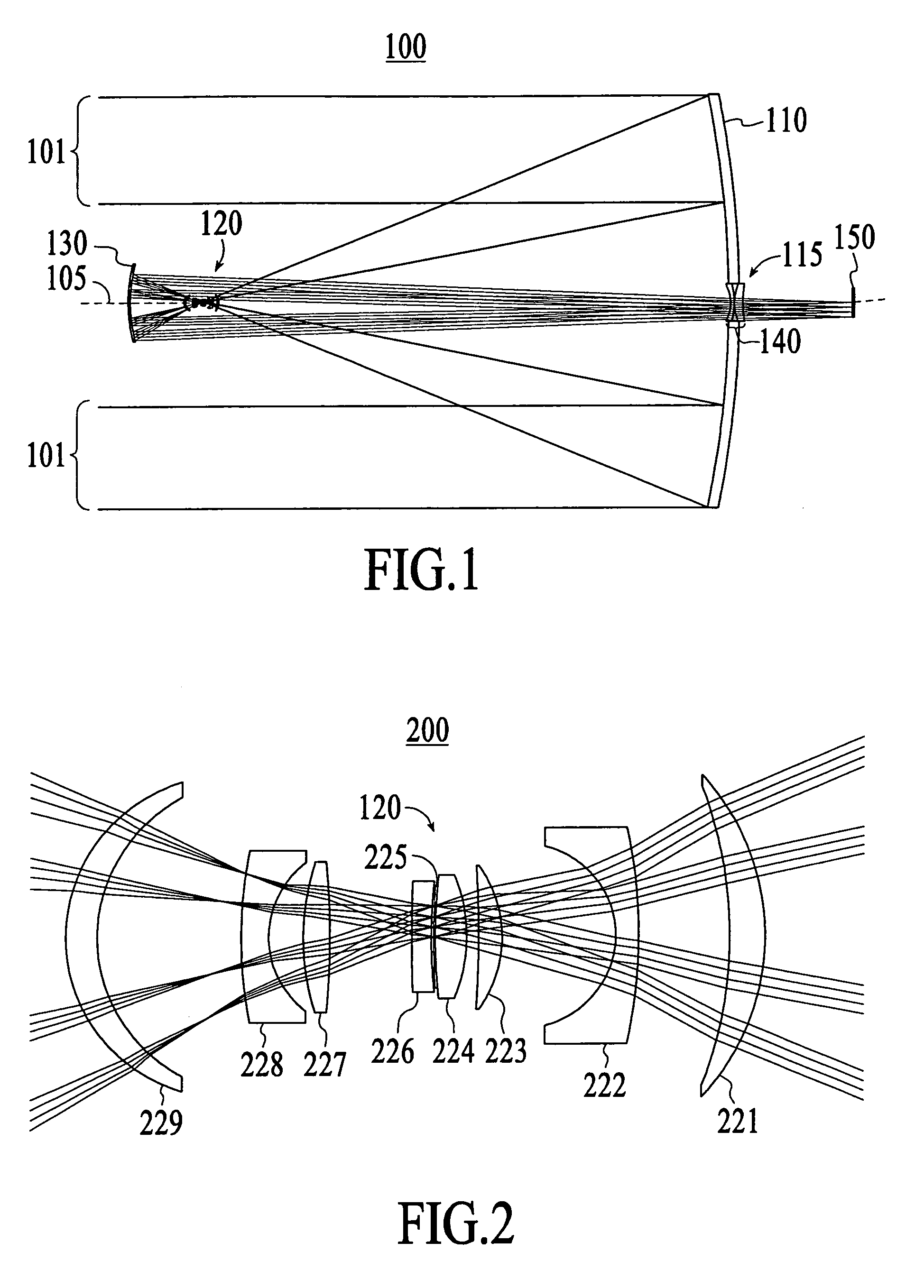 Gregorian optical system with non-linear optical technology for protection against intense optical transients