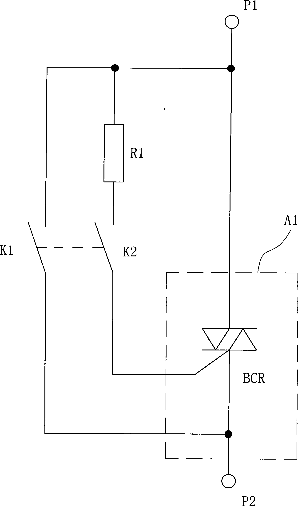 Switch crowbar circuit and control method thereof