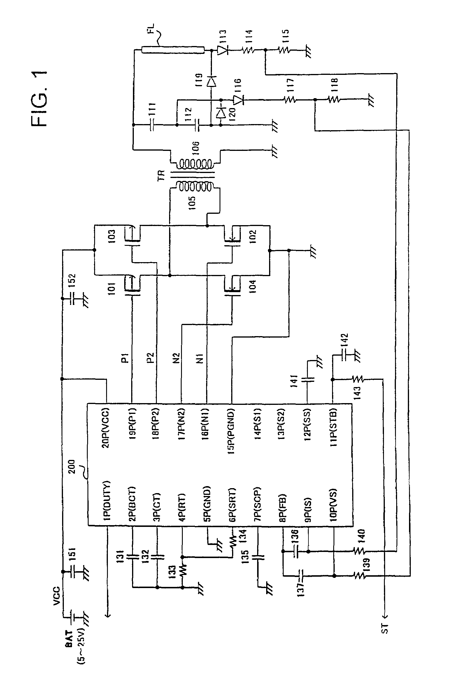 DC-AC converter, controller IC therefor, and electronic apparatus utilizing such DC-AC converter
