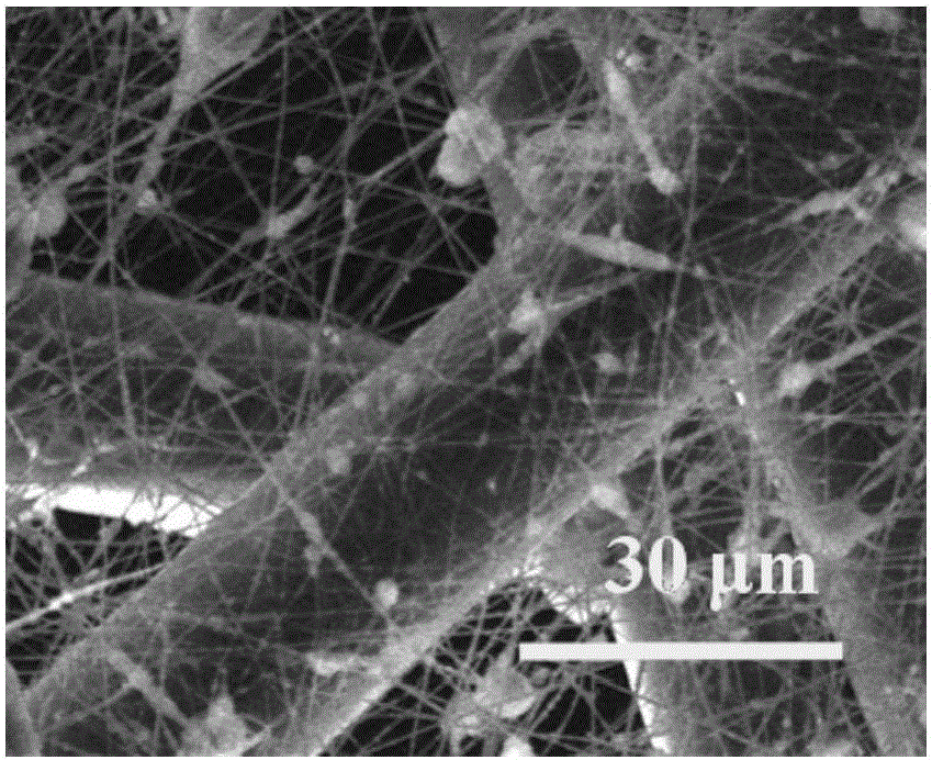 Composite nanometer photocatalyst electrospun fiber filtering material and preparation method thereof