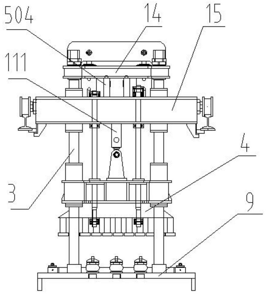 A hydraulic control system of a block forming machine