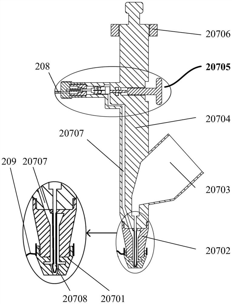 A method and device for preparing a thin film by electrostatic gas spray thermal curing