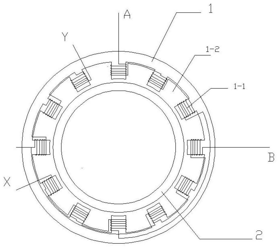 Rotor Linear Half-Wave Axial Magnetic Circuit Reluctance Multipole Resolver