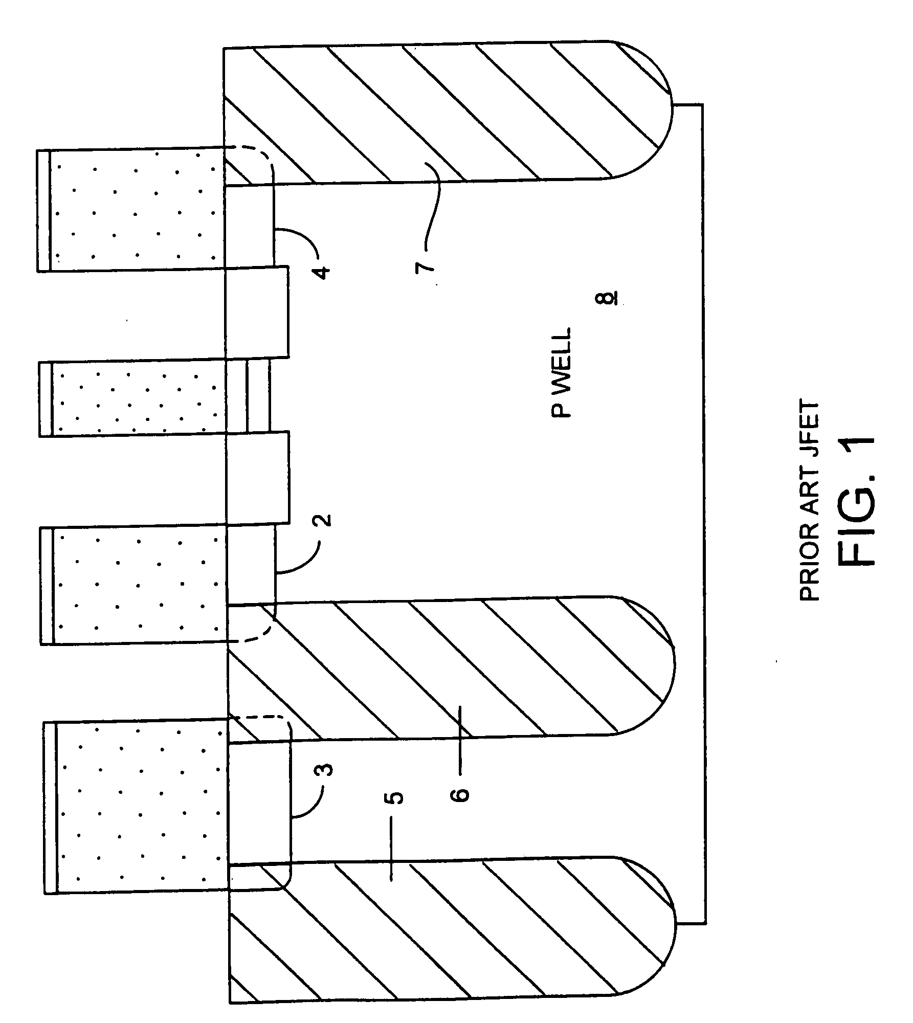 Junction isolated poly-silicon gate JFET