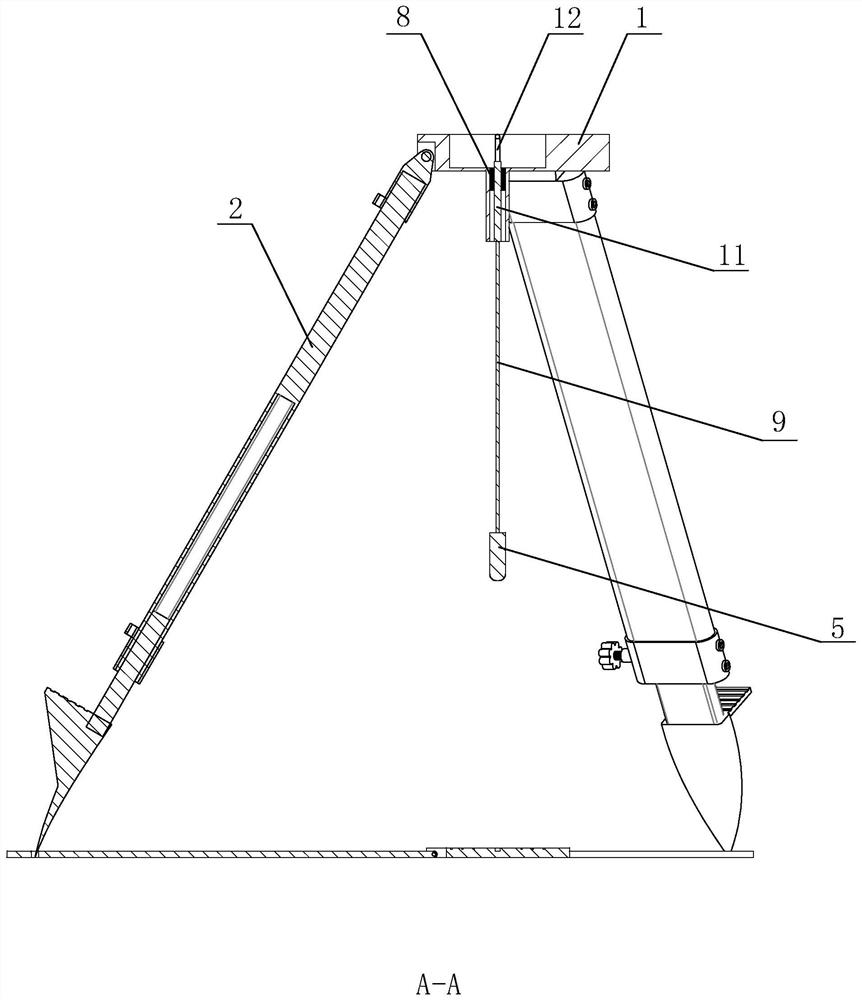 A triangular support device