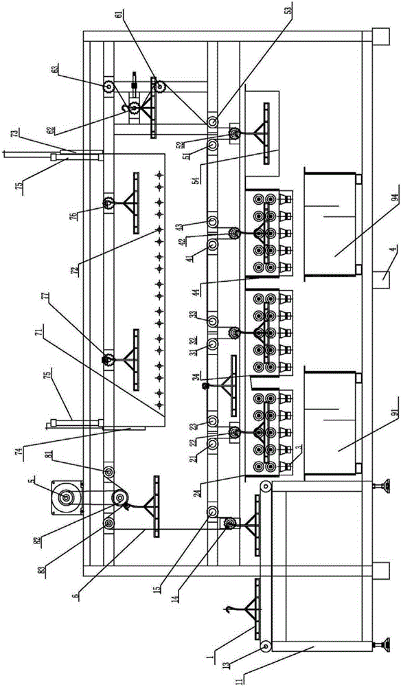 Automatic cleaning equipment of numbering machine