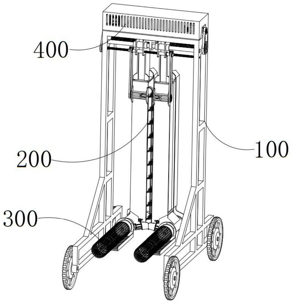 A pre-leaf-picking treatment mechanism for high-protein feed used in large-scale dairy farming