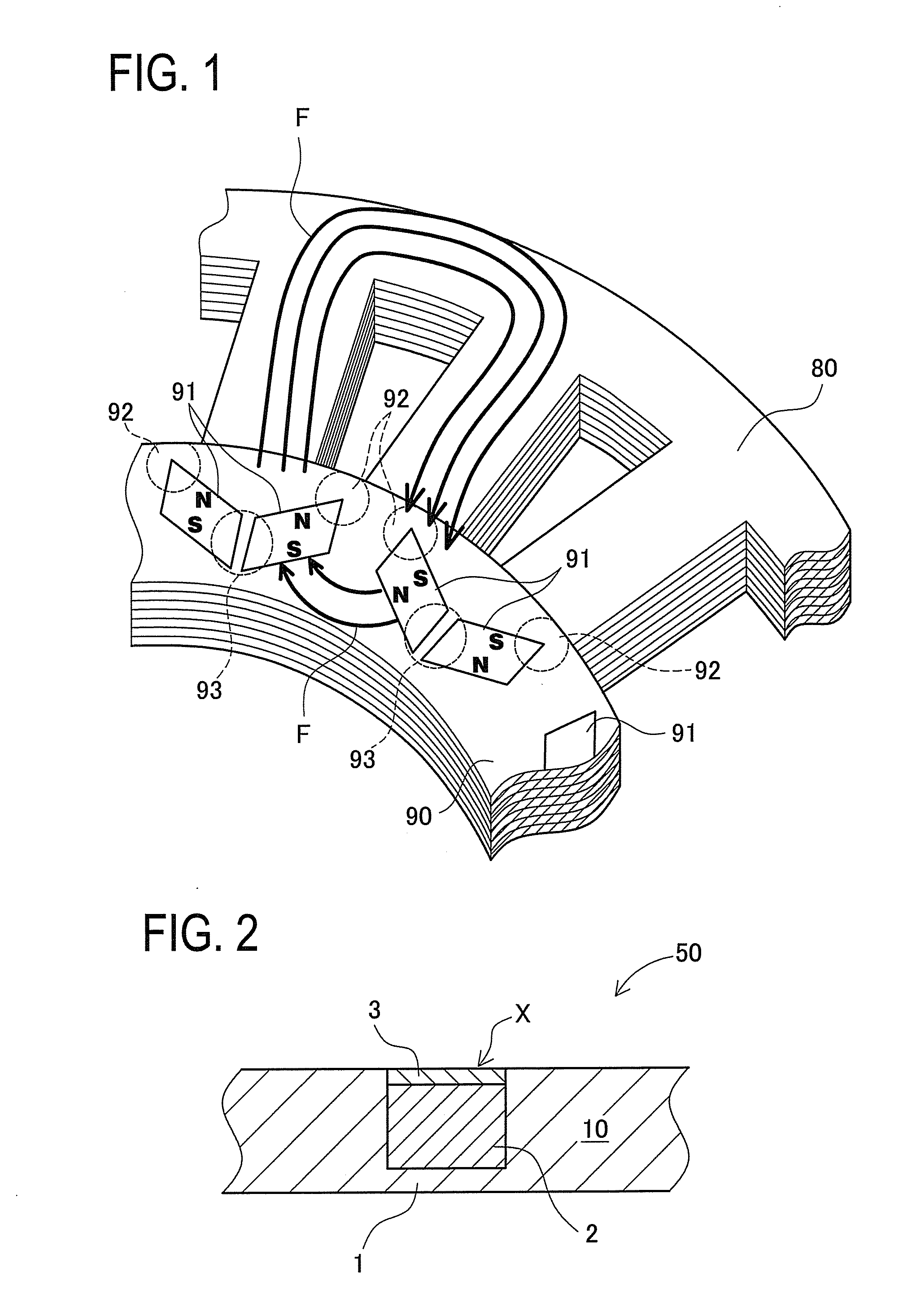 Steel having non-magnetic portion, its producing method, and revolving electric core