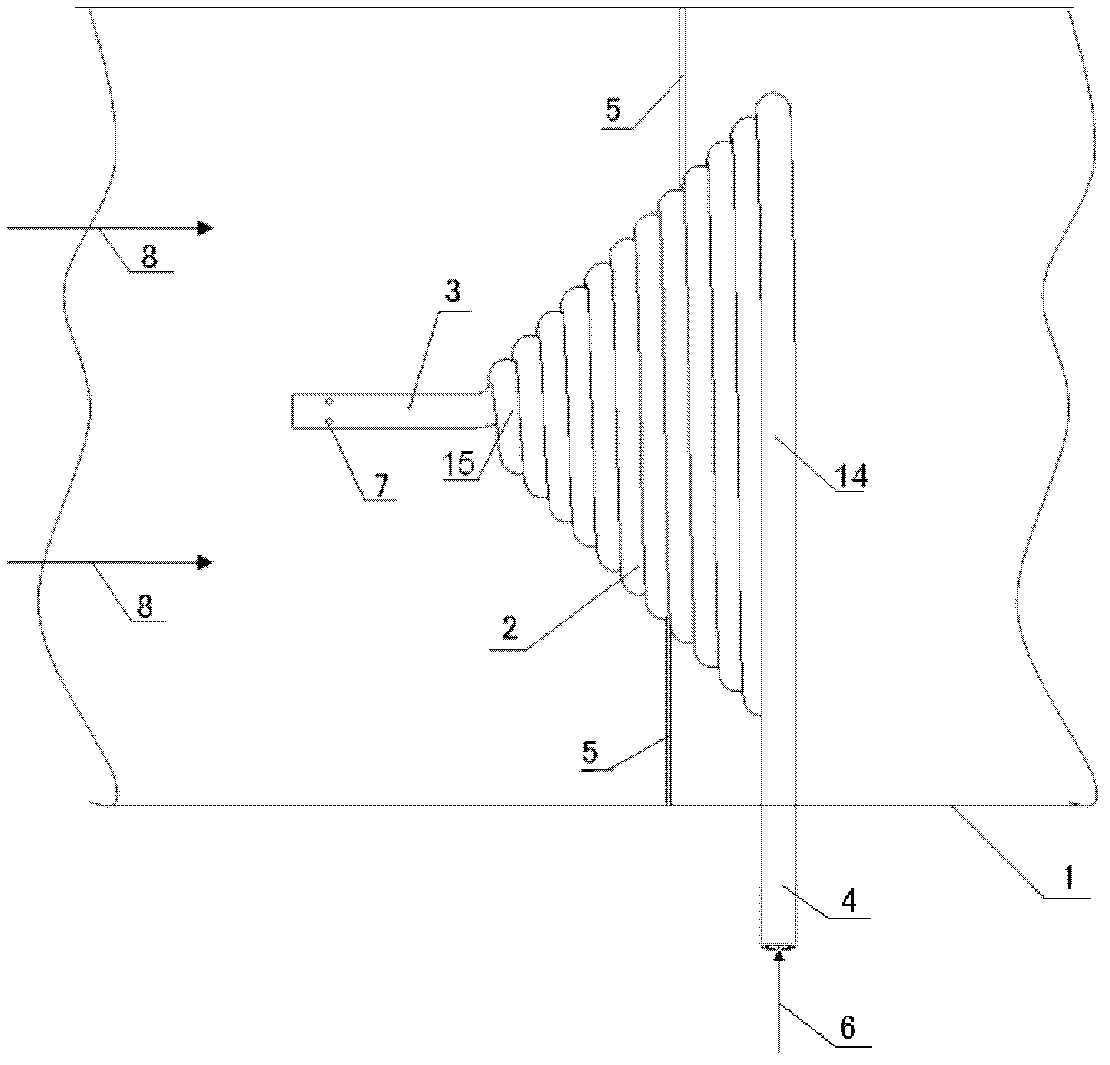 Pre-heating spray-hole type static mixer