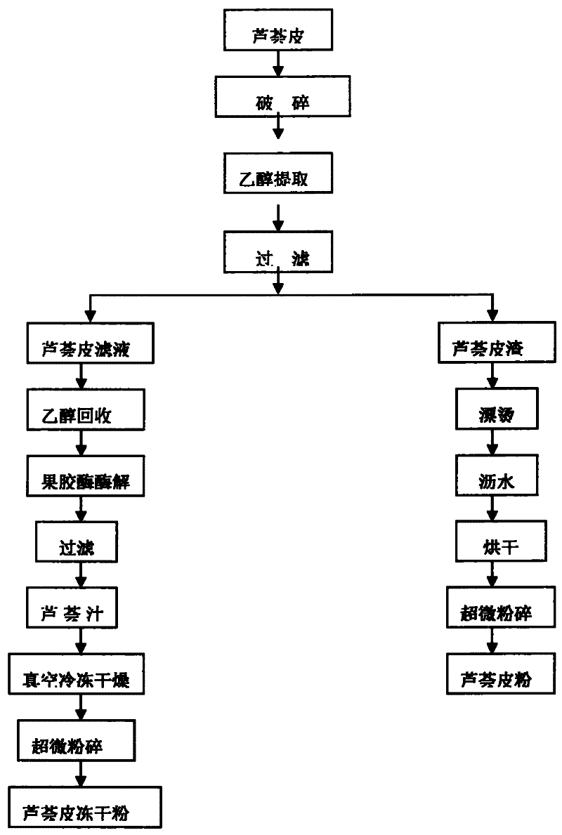 Comprehensive utilization aloe skin processing method