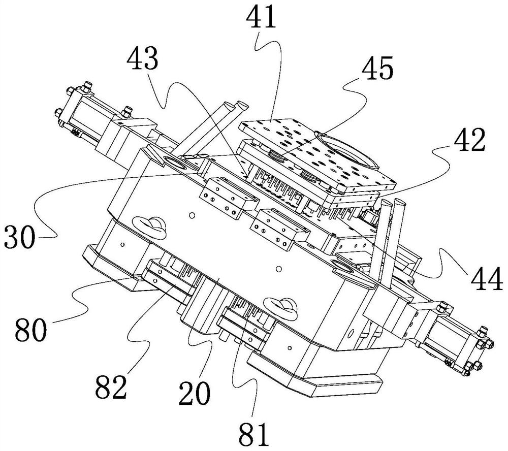 Heat-dissipating bracket forming die for main board of industrial camera