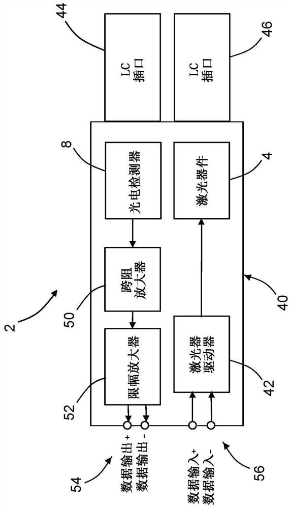 Data transmission system, small form factor pluggable transceiver, and method for modifying same
