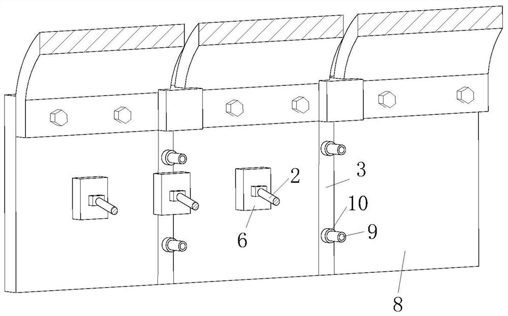 Fixing device for installation of underground pipe gallery and method of use thereof