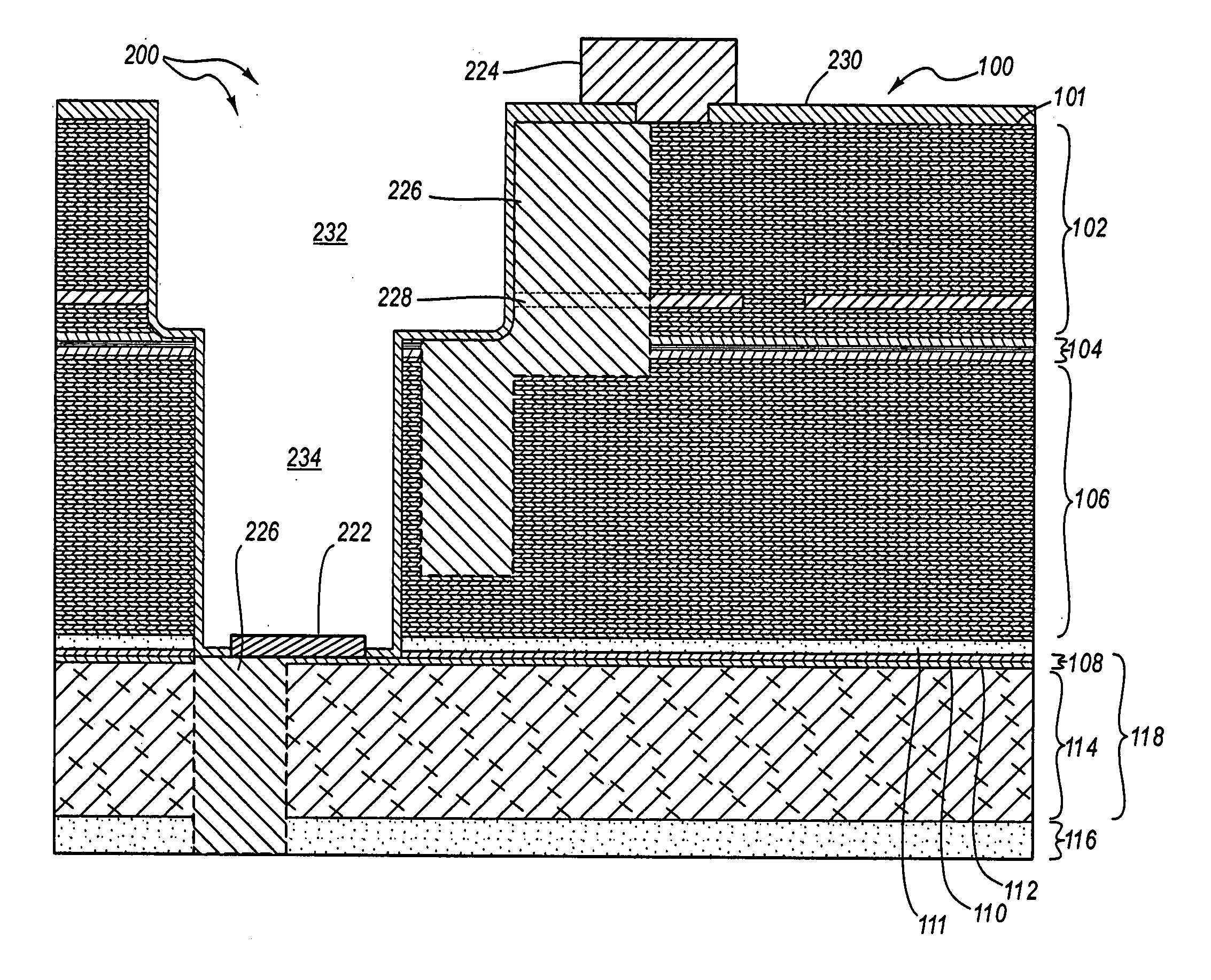 Light emitting device with an integrated monitor photodiode