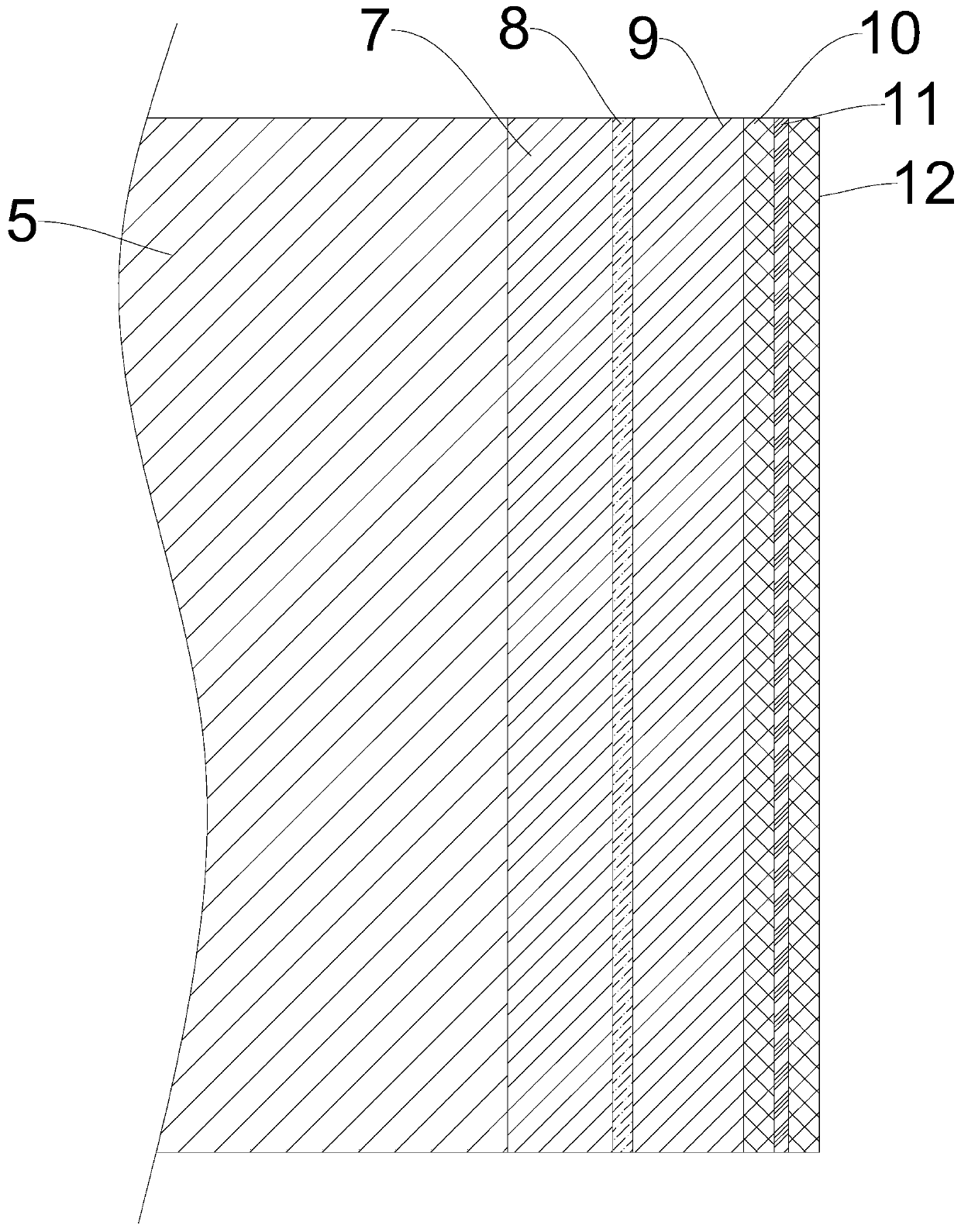 Method for repairing crack at jointing part of composite lightweight aggregate batten wall and a repairing layer thereof