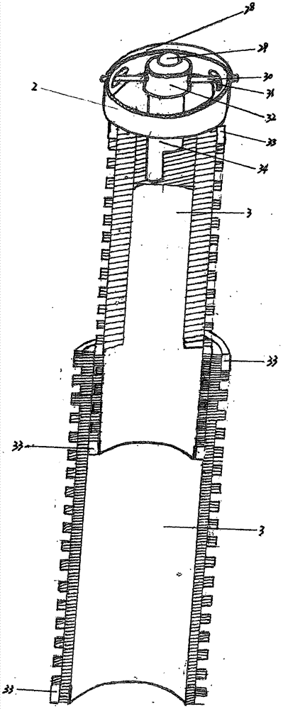 Lifting type cake frame separable from mechanical operator
