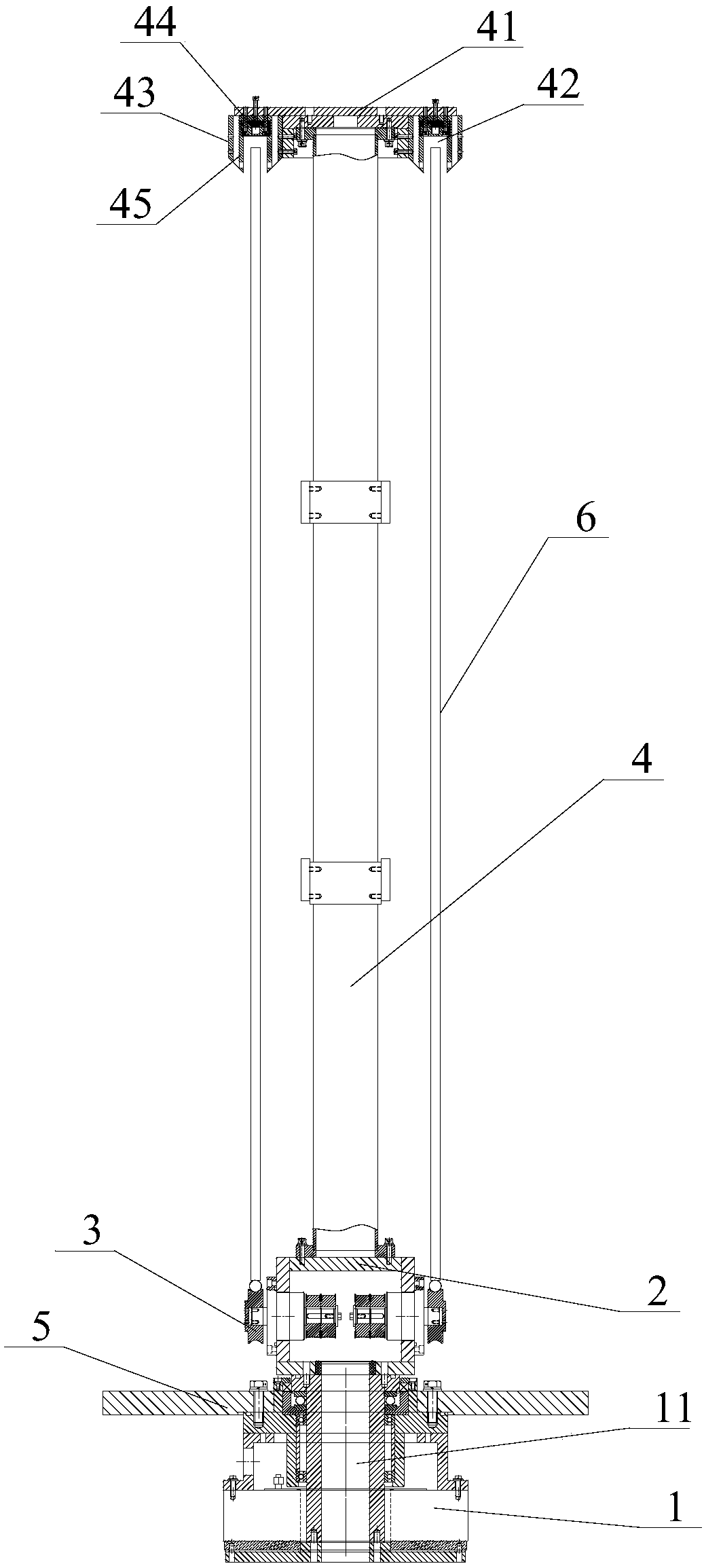 Conveying and rotating device for double-sided glass coating