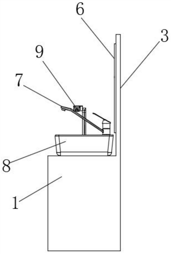 Integrated hand washing device with body temperature monitoring, hand-foot-and-mouth disease monitoring and tracking positioning functions