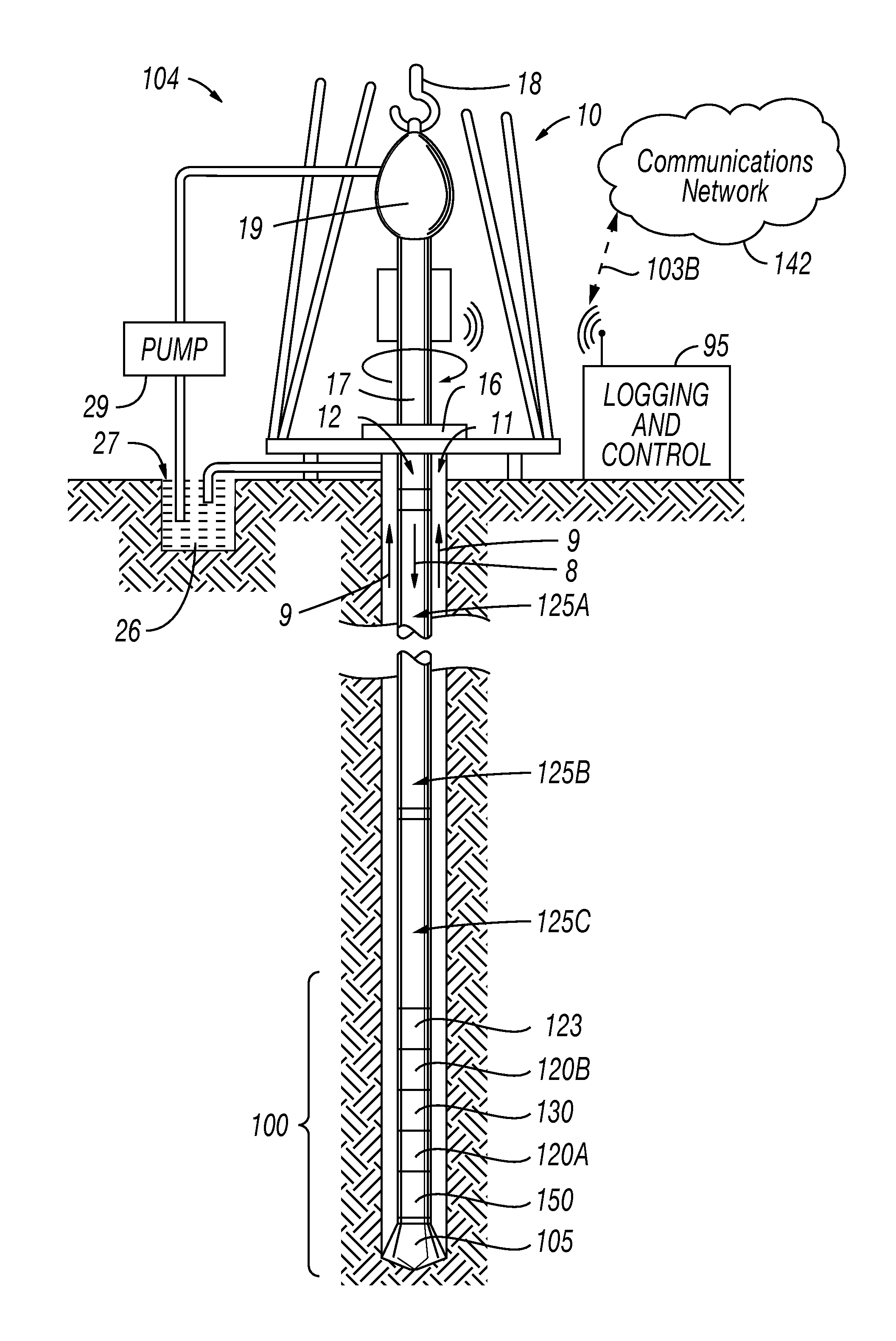 System And Method For Wireless Power And Data Transmission In A Rotary Steerable System