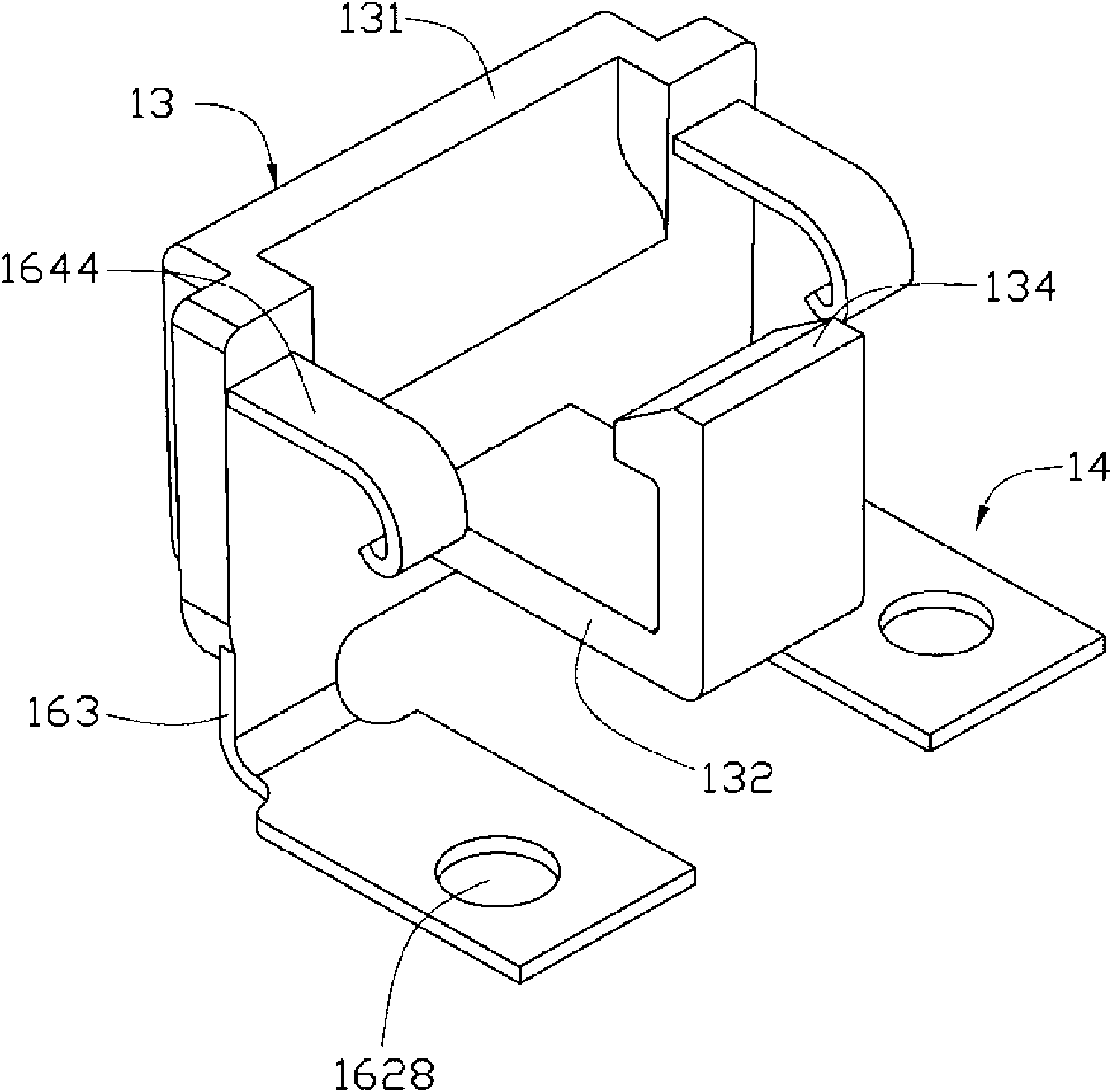 Cell cover clamping and locking structure