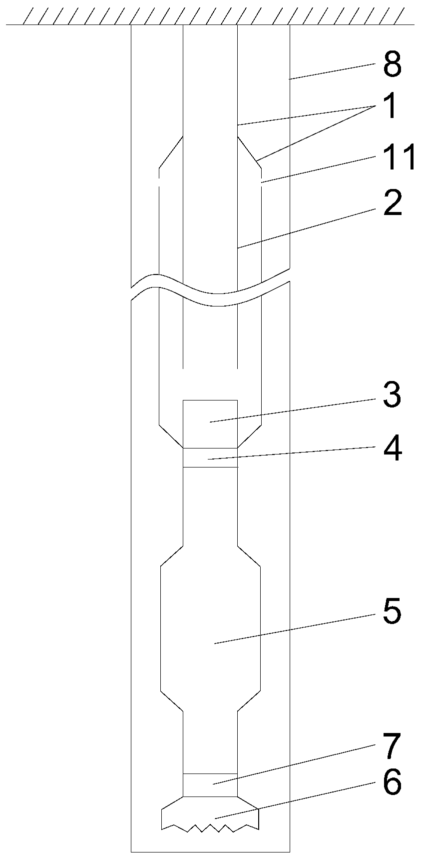 Gas lift reverse circulation negative pressure sand dredging method and sand dredging device