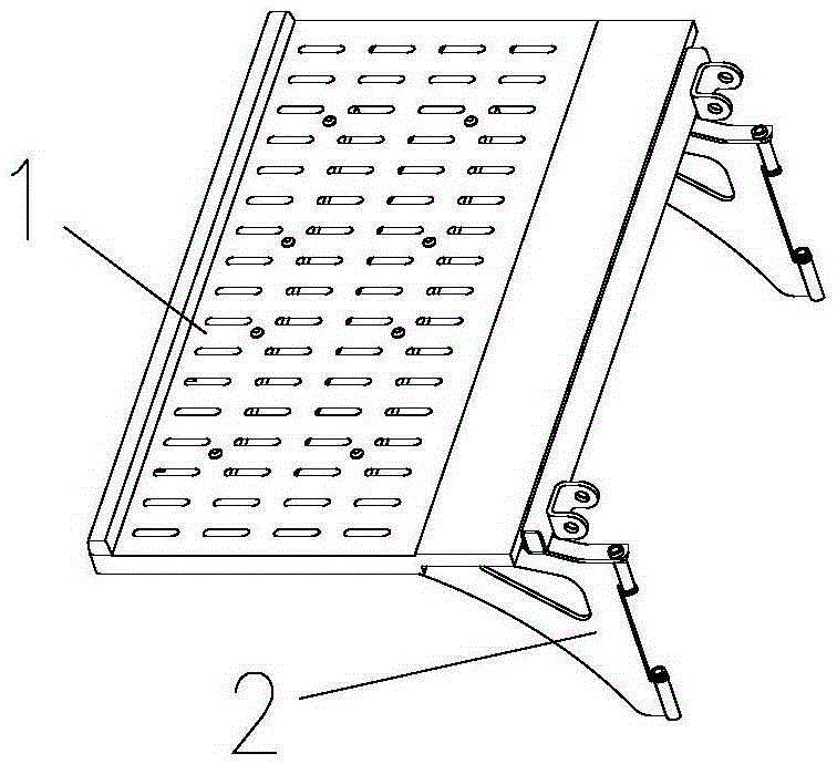 Upper raised floor of a double-deck transport automobile rail vehicle and method of use thereof