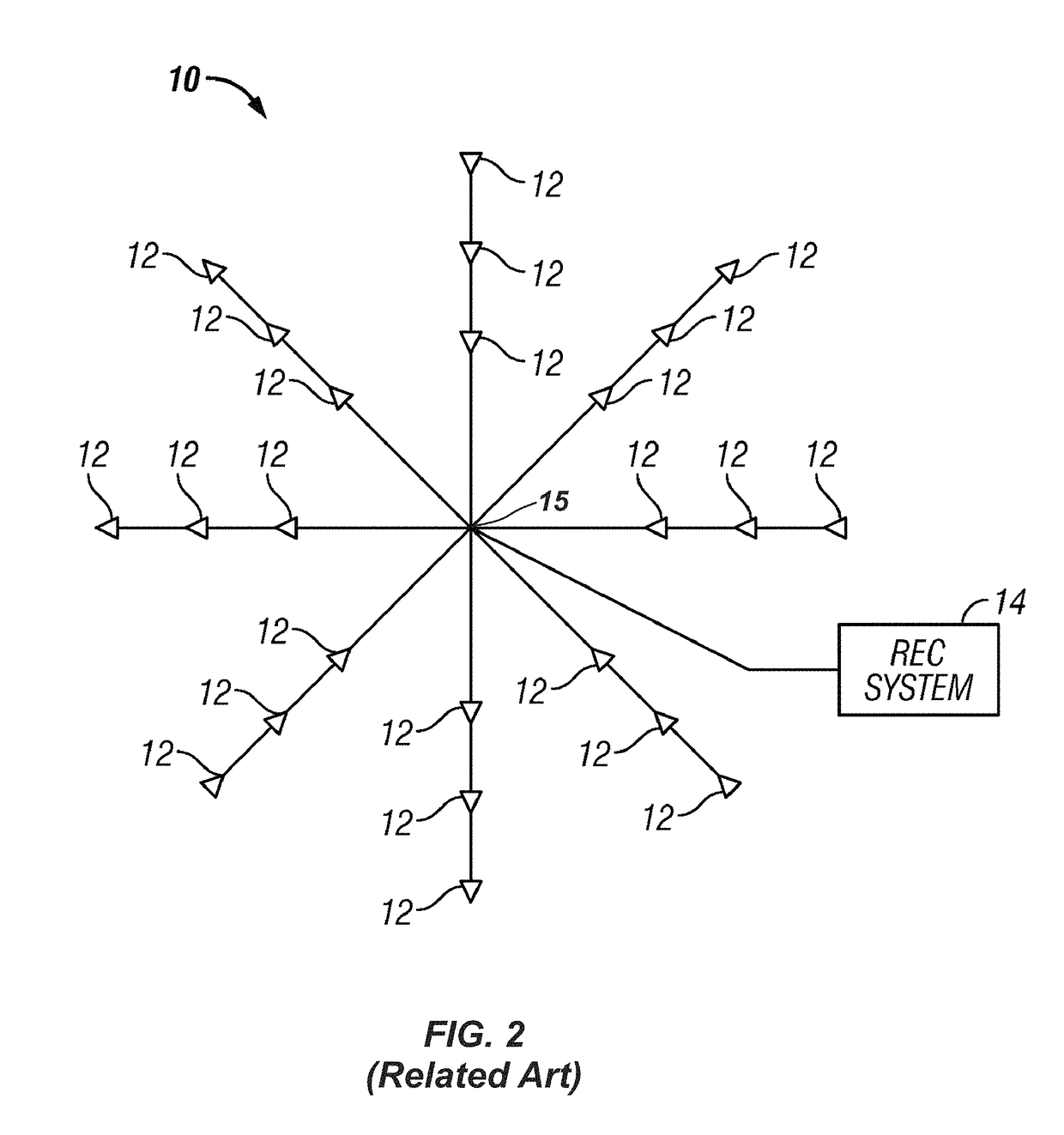 Sensor system of buried seismic array