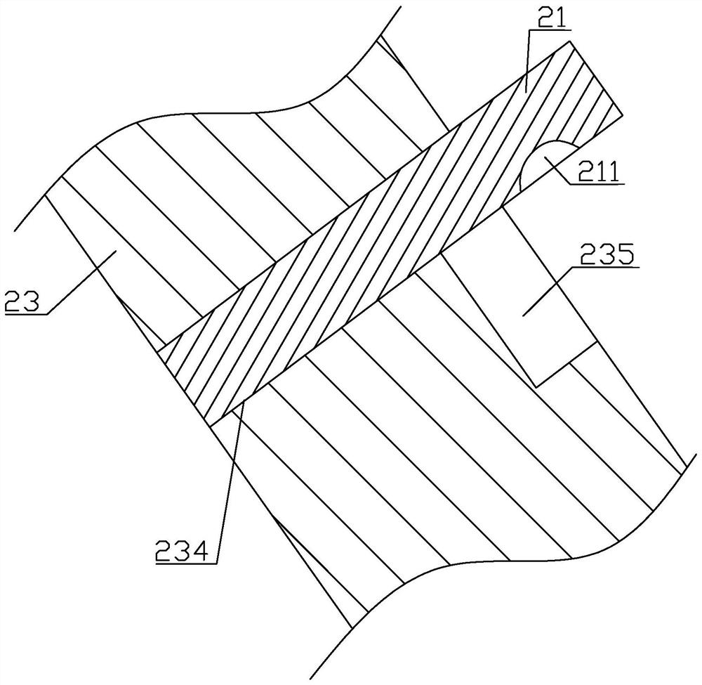 Slope protection drainage structure and construction method of renewable asphalt road