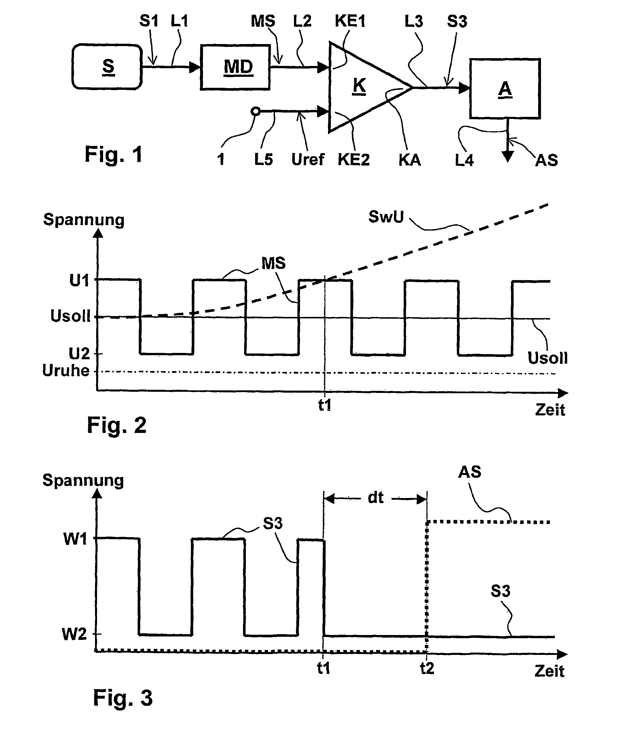Method for monitoring whether the switching threshold of a switching transducer lies within a predefined tolerance range