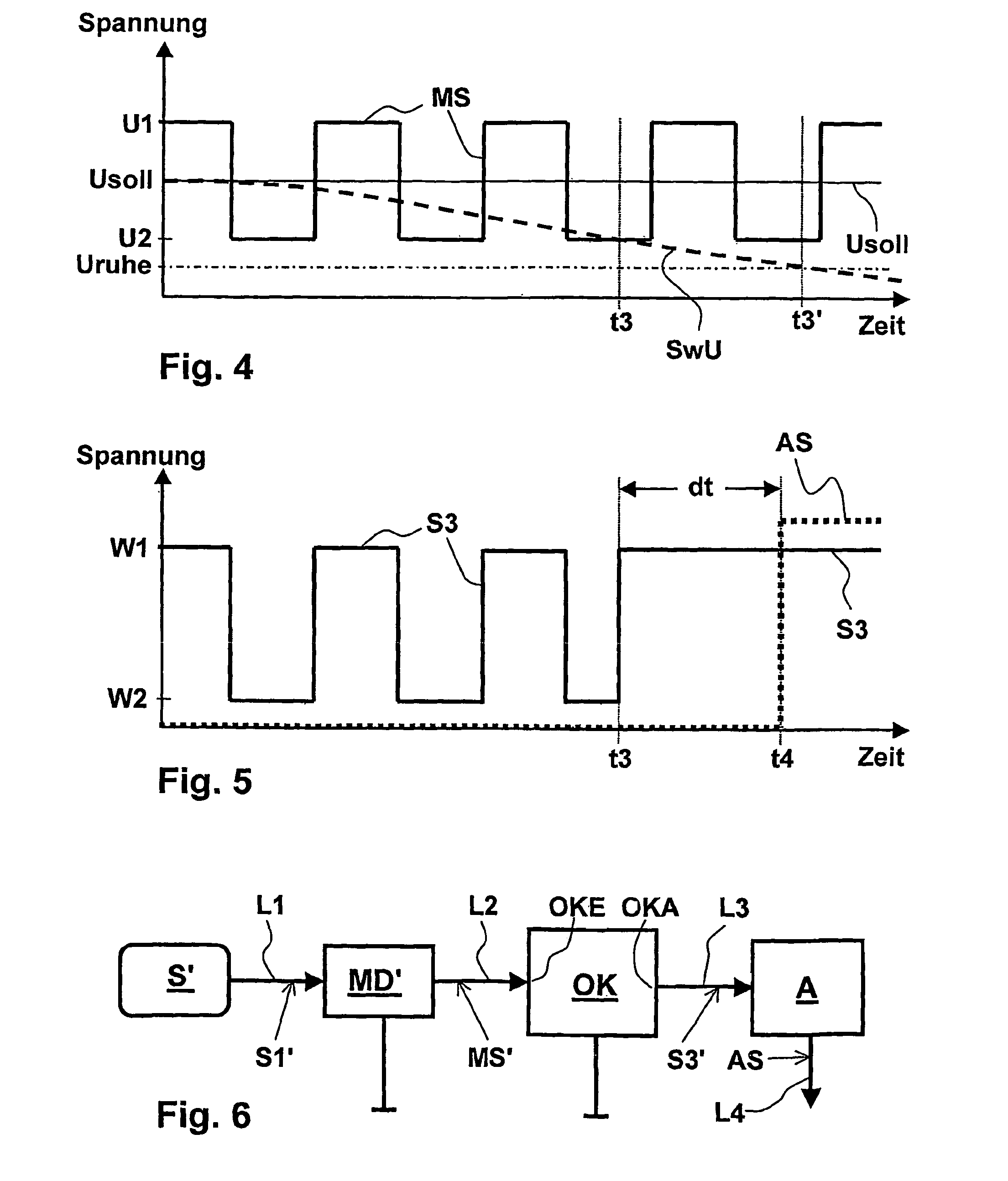 Method for monitoring whether the switching threshold of a switching transducer lies within a predefined tolerance range