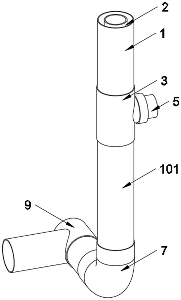 Rainwater and sewage diversion sleeve for buildings