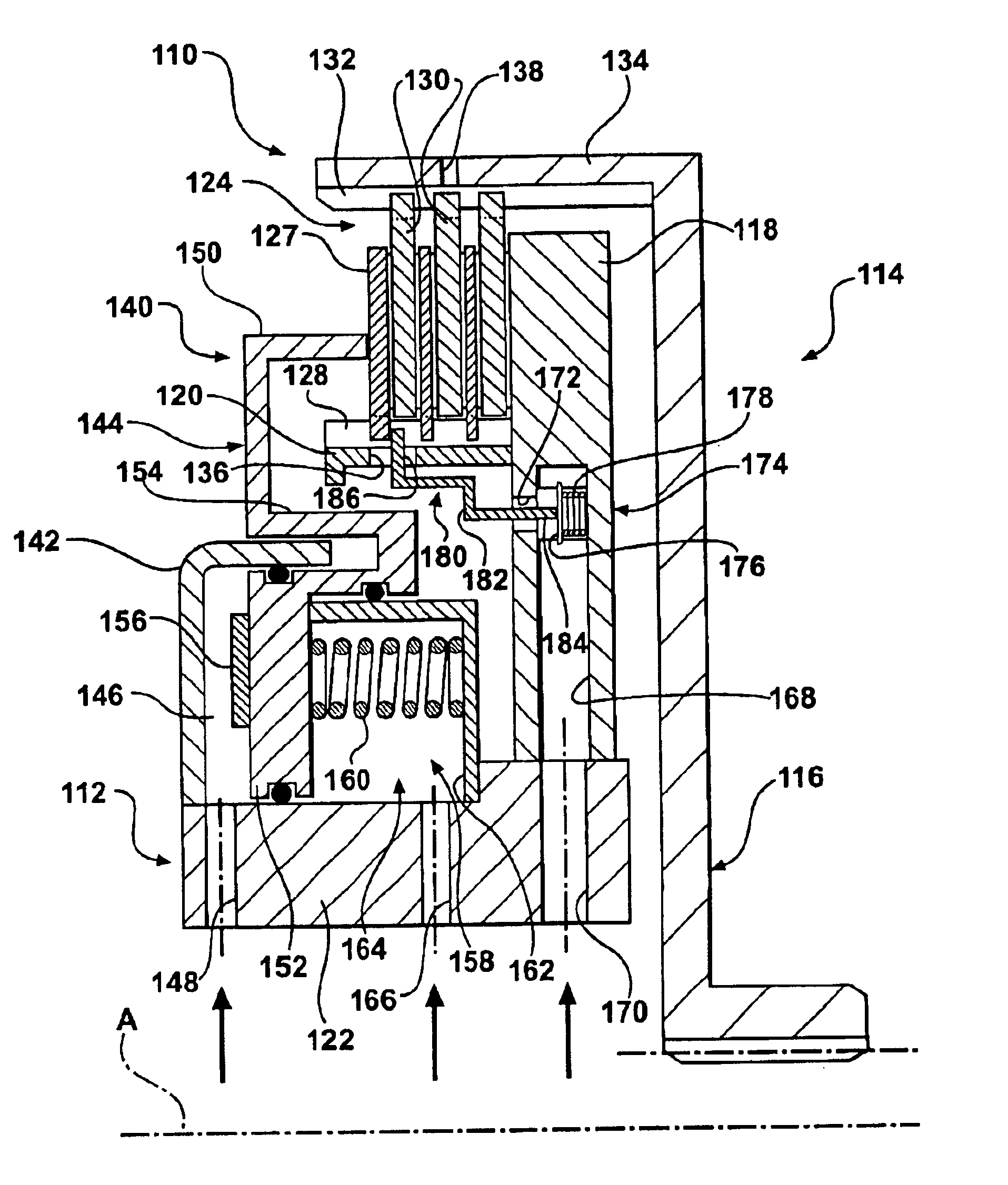 Multi-disk friction device selective lubrication on demand