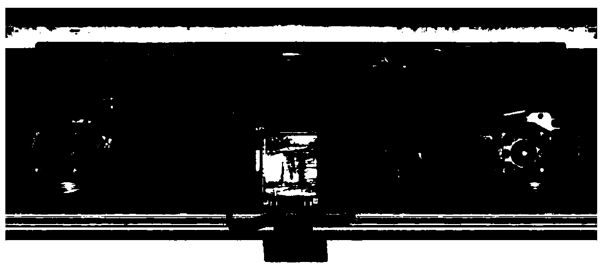 Rail train line-scan digital camera image distortion correction method