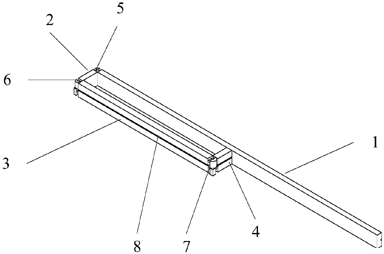 Assembled building component joint seam bin separation construction tool and method