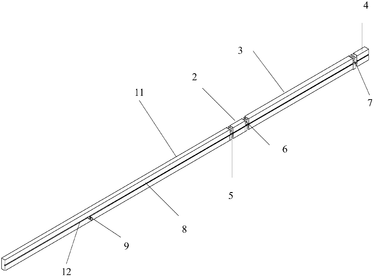 Assembled building component joint seam bin separation construction tool and method