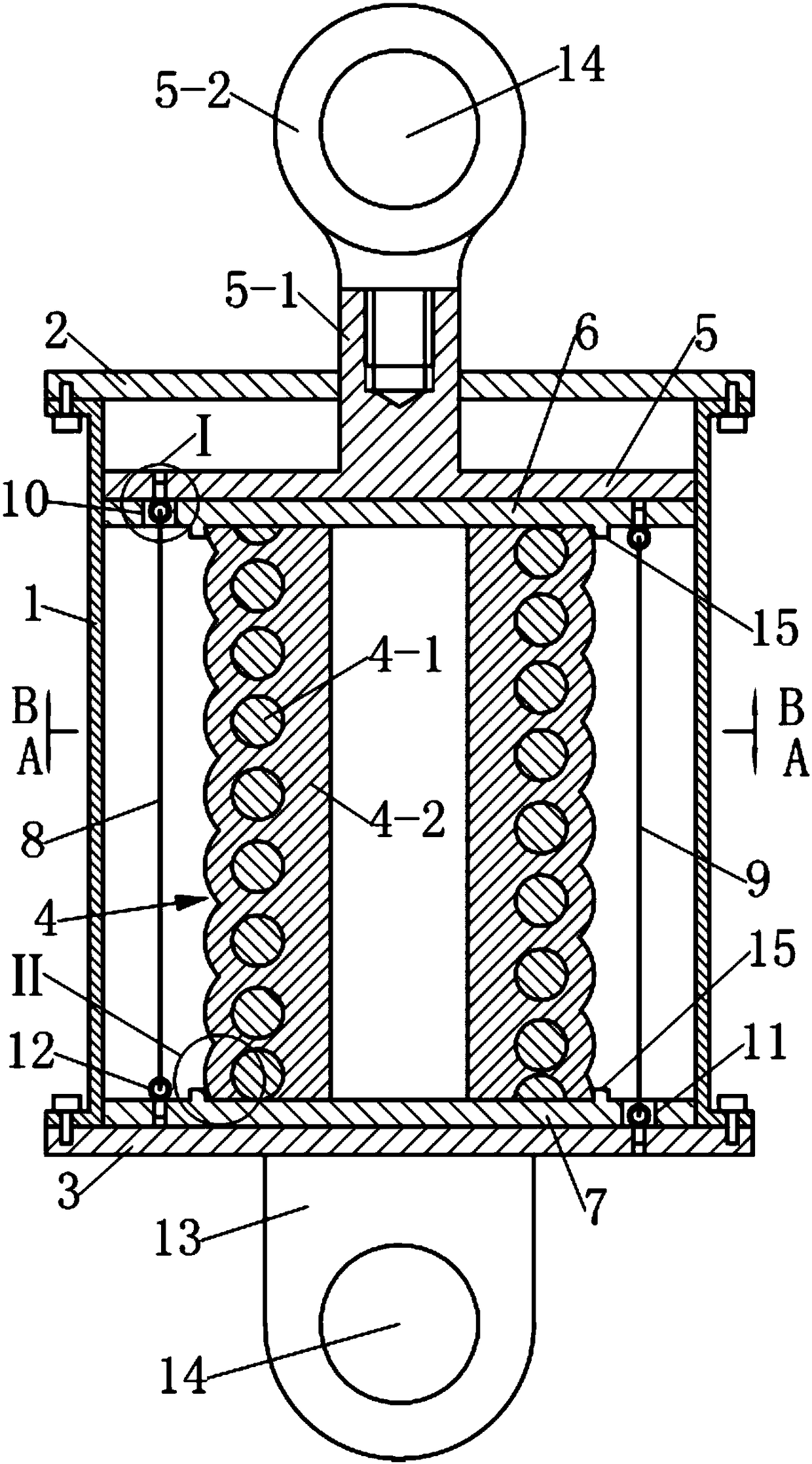 A Composite Spring Damper with Presettable Early Stiffness