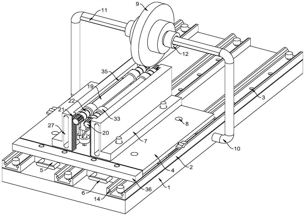 Workbench for detecting shaft workpieces