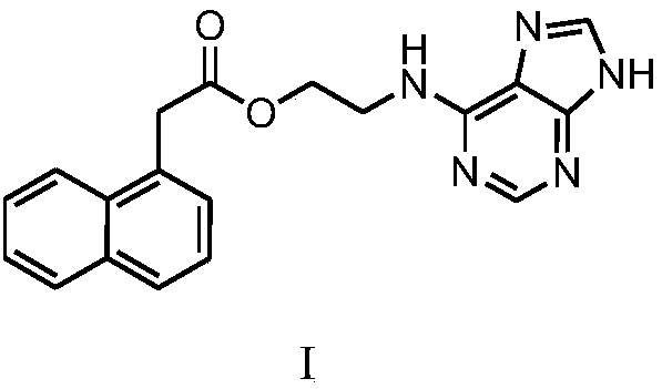 A kind of 6-aminopurine ethylnaphthalene acetate compound and its application as plant growth regulator