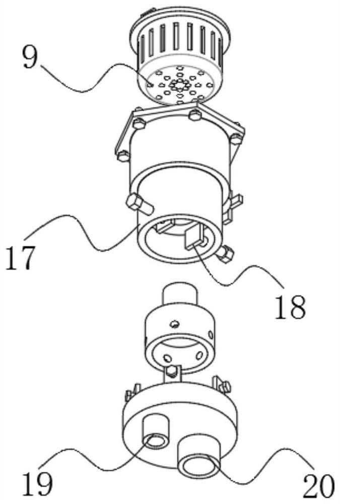 Integrated kitchen water purification pipeline structure capable of being conveniently connected with water pipe