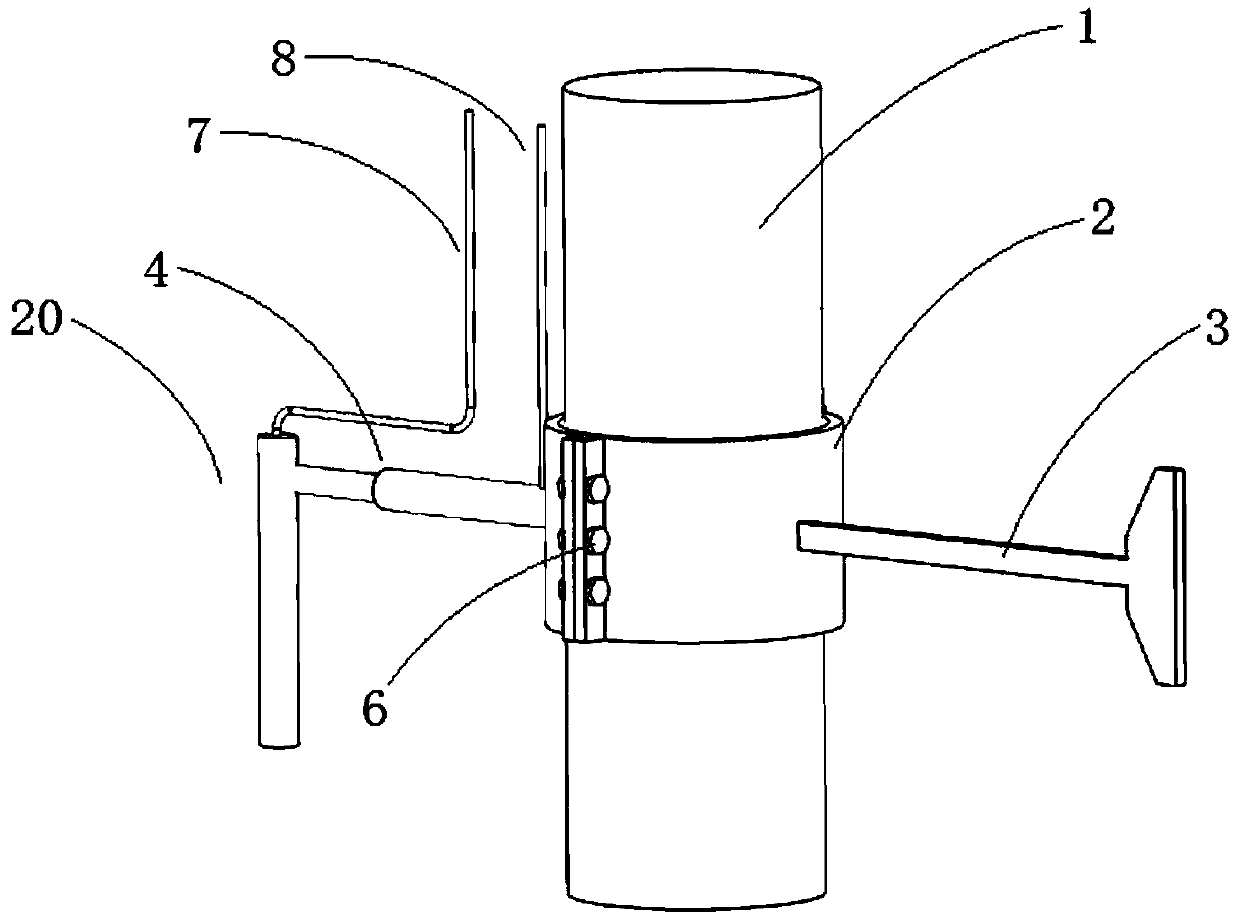 Offshore wind power pile foundation and stability monitoring method thereof