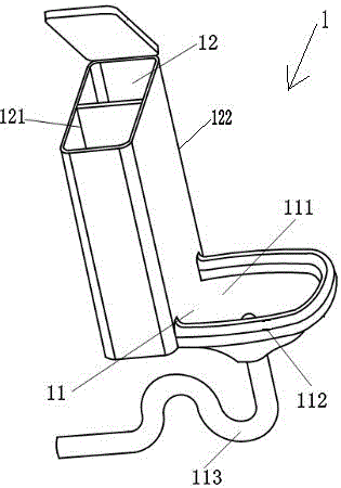 Supporting type automatic squatting pan