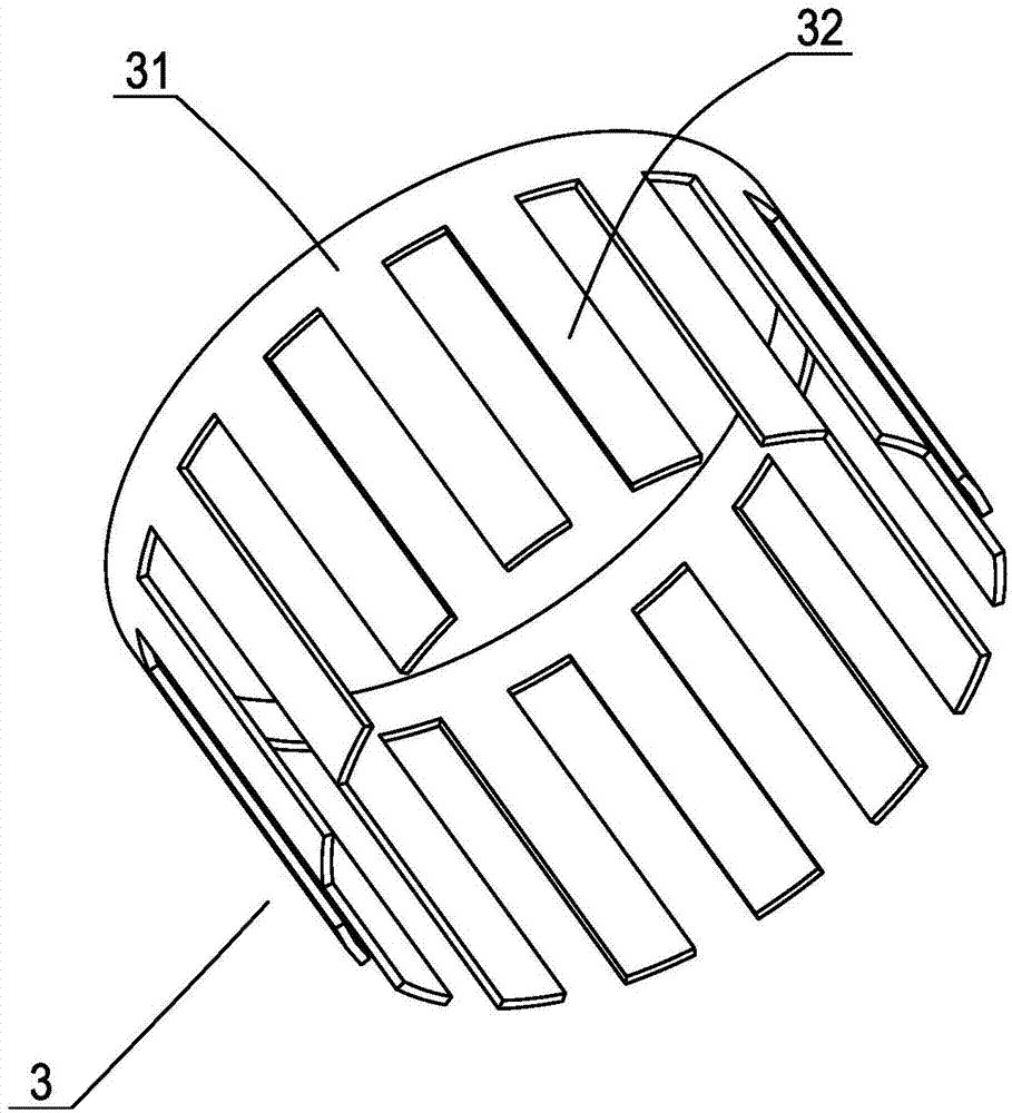 Motor rotor cooling structure