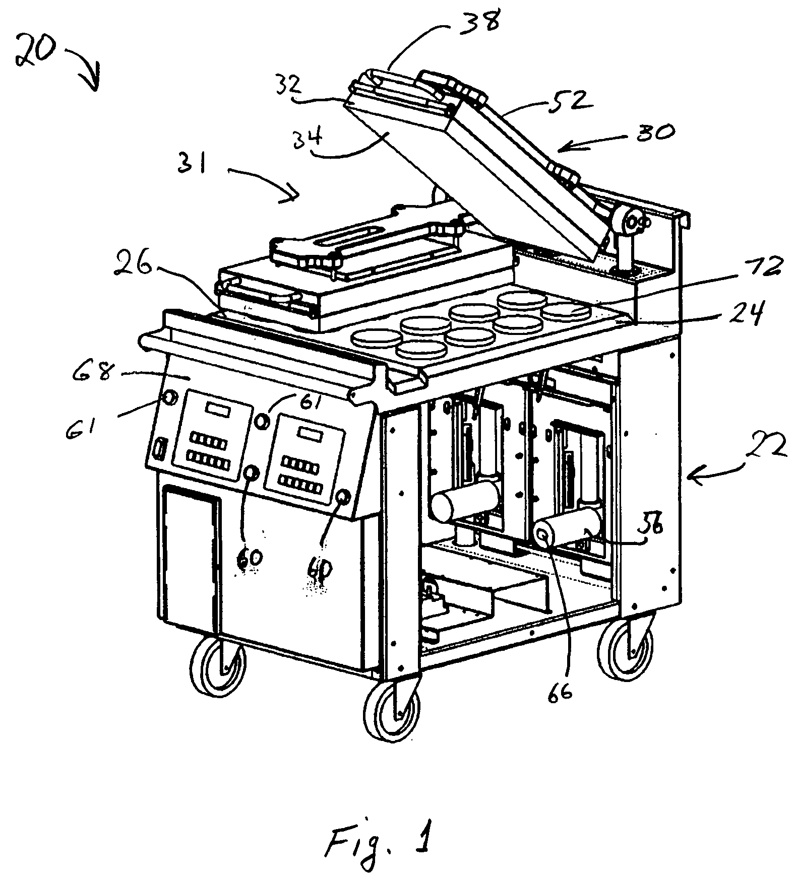 Cooking apparatus and method with product recognition