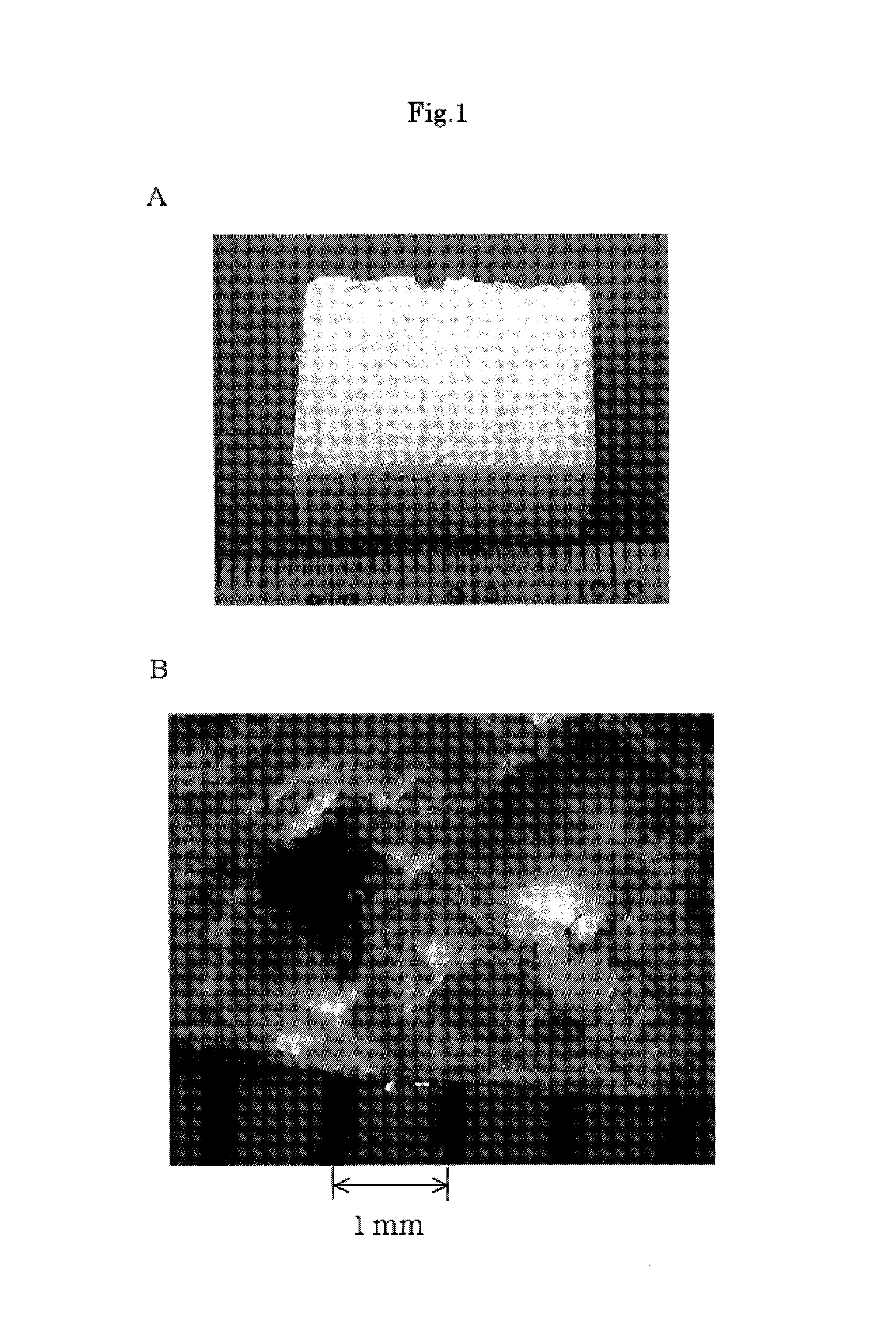 Process for producing porous composite materials
